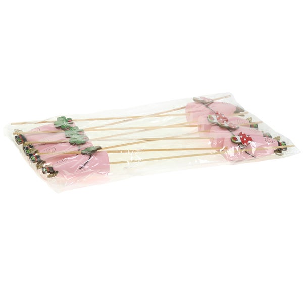 Verpackung mit Dekosteckern mit Motiven