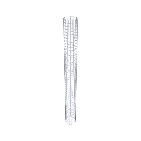 Gabionensäule Durchmesser 22 cm MW 5 x 5 cm rund - Höhe: 230 cm