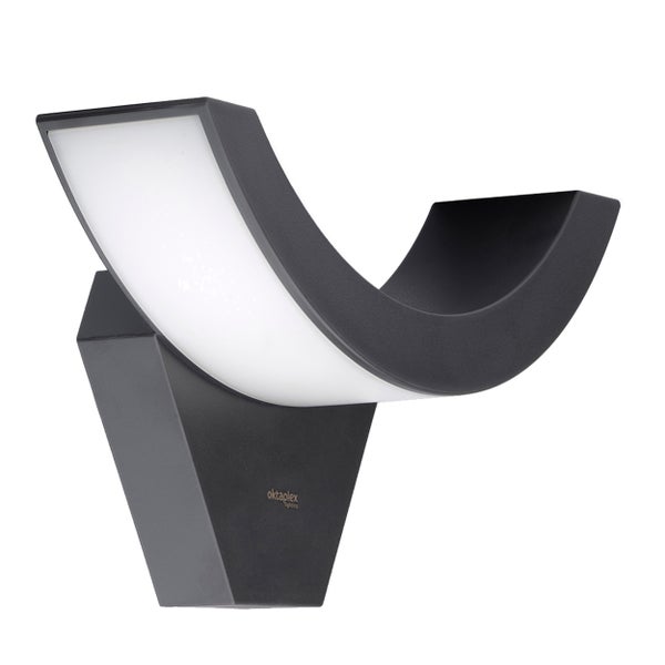 Außenwandleuchte Lima 10W IP54 Warmweiß 3000K LED Wandlampe anthrazit für Garten Terrasse Eingangsbereich