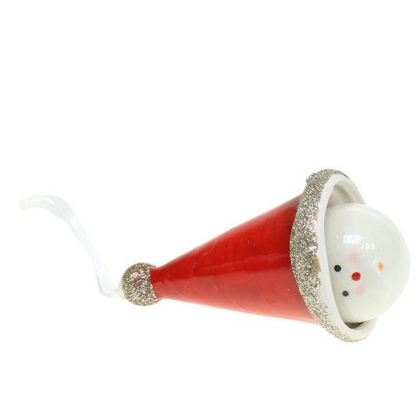 Weihnachtsbaumschmuck Schneemann mit roter Mütze