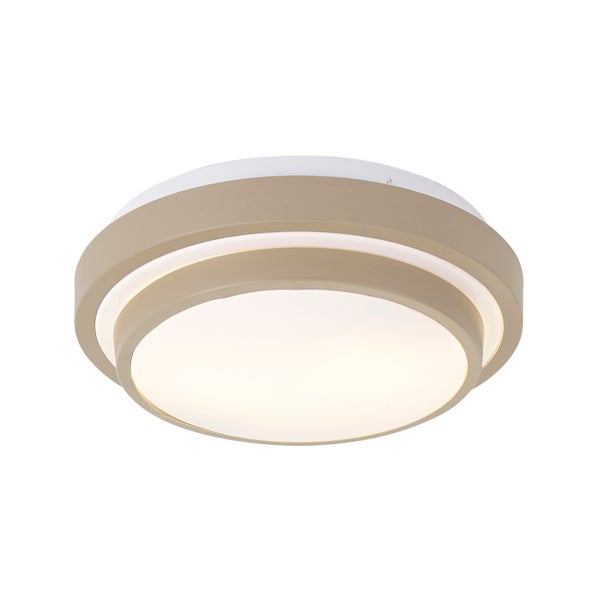 Runde LED Deckenleuchte mit schlichtem Design für eine moderne Innenbeleuchtung.
