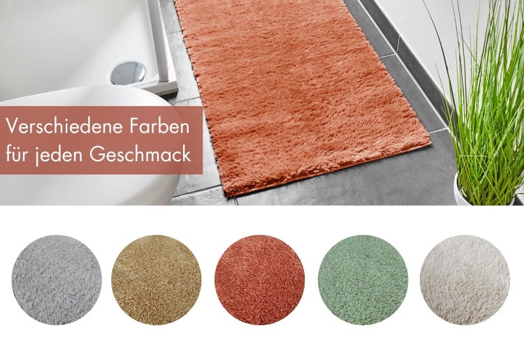 Badematte Florida 60 x 100 cm in Rostrot