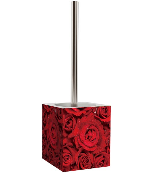 Seifenspender und WC Bürste Rosen
