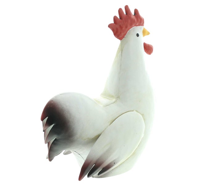 FRANK FLECHTWAREN | Hahn Gallo, METALL, 17 x 7,5 x 19 cm
