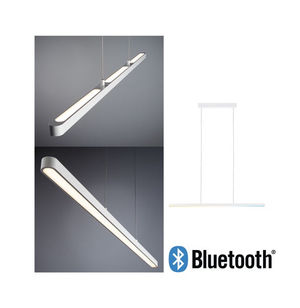 LED Pendelleuchte Smart Home Bluetooth Lento Tunable White 1800lm 43W Weiß dimmbar