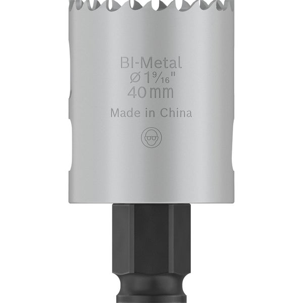 Bimetall Lochsäge mit einem Durchmesser von 40 Millimeter