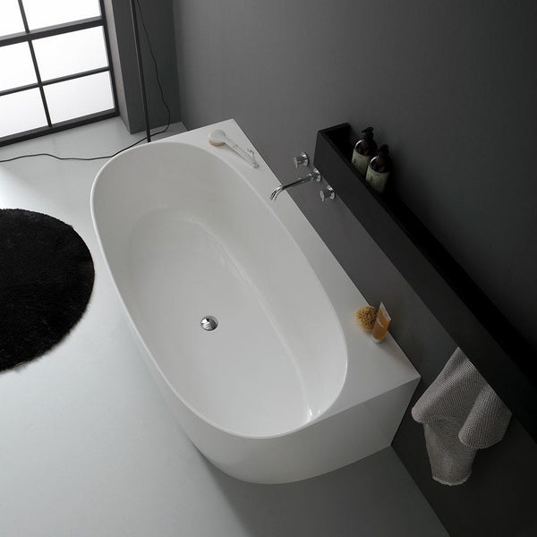 Mineralguss Raumsparbadewanne oval | Luisa