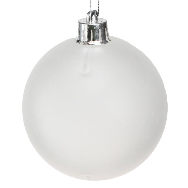 Weiße Christbaumkugel zur Dekoration