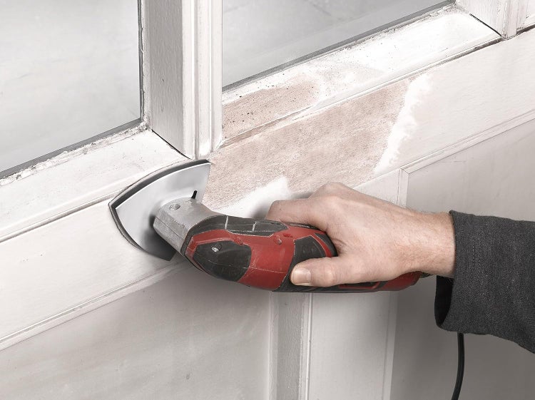 kwb Multitool Schleifplatte für Delta-Schleifer, inkl. Multitool Aufsatz, Quick Stick, ideal für holz, Metall und Silberschliff