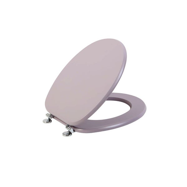 Pastell Lila Toilettendeckel, verstellbare Metallscharniere