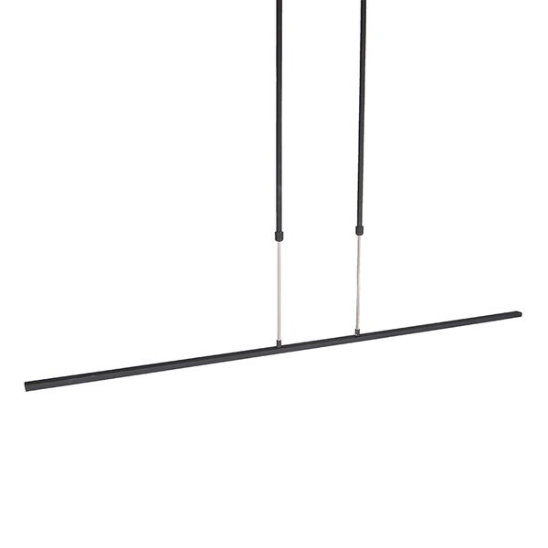 Schwarze LED-Hängeleuchte mit geradem, minimalistischem Design