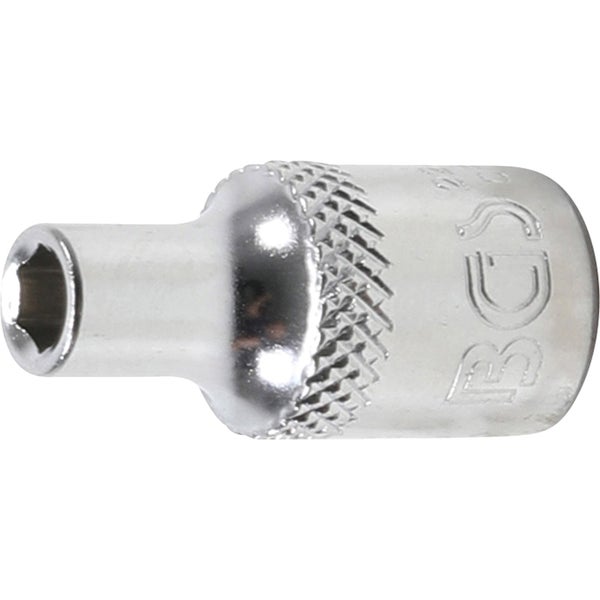 BGS Steckschlüssel-Einsatz Sechskant Antrieb Innenvierkant 6,3 mm (1/4) SW 4 mm - 22474