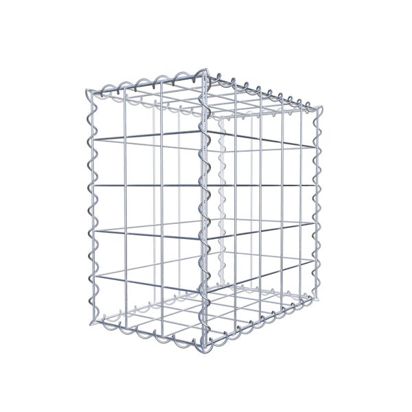 Gabione 50 cm x 50 cm x 30 cm (L x H x T), Maschenweite 10 cm x 10 cm, Spirale