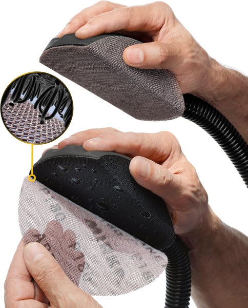 Mirka Abranet Netz-Schleifscheiben Ø 150 mm Klett / Korn P80 / 50 Stk / zum Schleifen von Holz, Spachtel, Lack, Kunststoff / 5424105080
