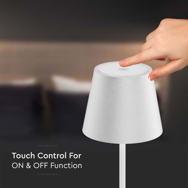 V-TAC VT-7522-W - Wireless Charging Table Lamps - IP54 - 2W - 200 Lumen - 3000K
