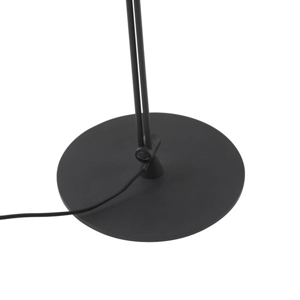 Lucande Stehlampe Caelia (Modern) in Schwarz aus Metall (1 flammig, E27) - Stehleuchte Standleuchte Floor Lamp Wohnzimmerlampe Wohnzimmerleuchte