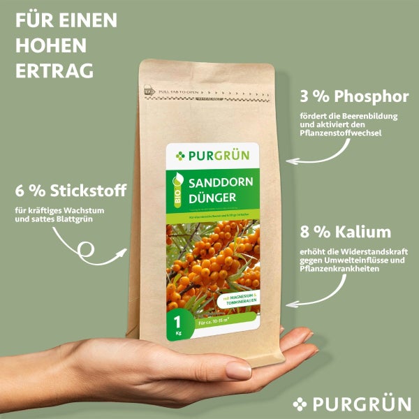 Purgrün Bio-Sanddorn-Dünger 1 kg