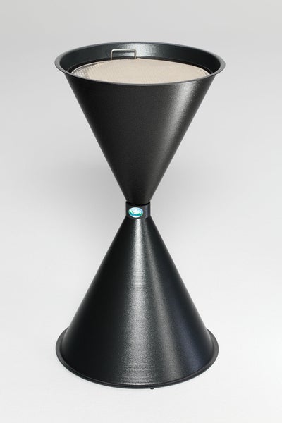 PROREGAL Klassischer Standascher Für Innen Außenbereich HxBxT 73 x 40 x 40 cm Stahlblech Grau