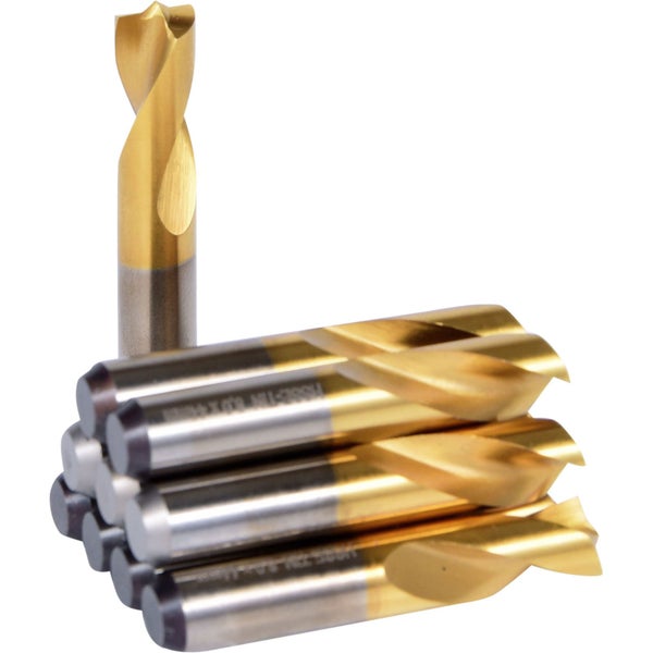 KS TOOLS HSSE-TiN Schweißpunkt-Bohrer Ø 8 mm 10 Stk. - 332.0809