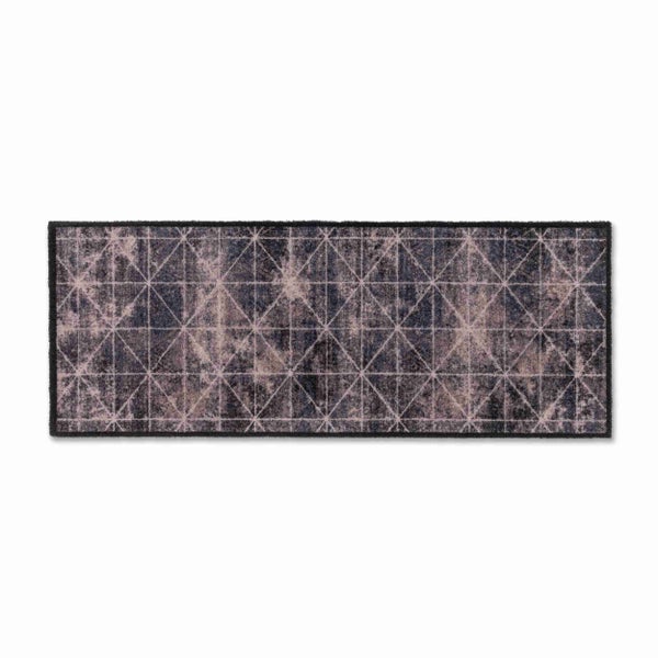 Rechteckiger Teppich mit geometrischem Muster