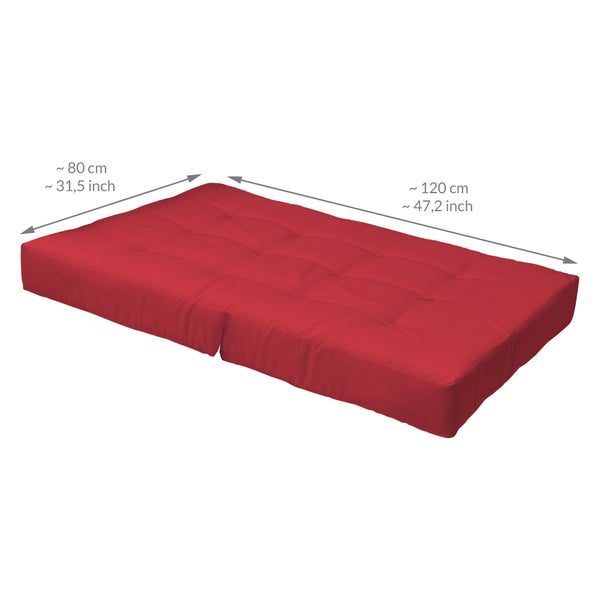 Beautissu ECO Elements Palettenkissen Sitz + Rücken Rot (1tlg)