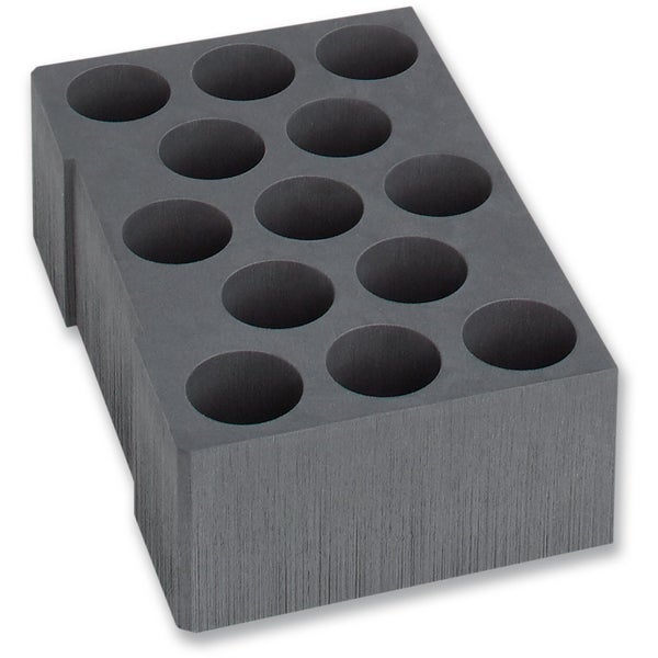 Werkzeugblock mit Bohrlöchern