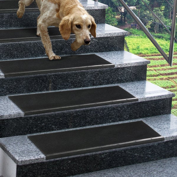 FLOORDIREKT Gummi-Stufenmatte Santiago - für den Außenbereich - Antirutschmatte - 25 x 75 m