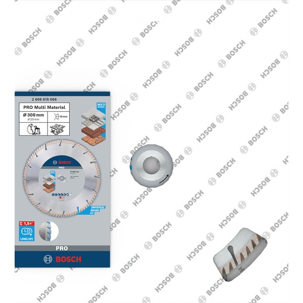 Bosch PRO Multi Material Diamanttrennscheibe 300 x 20 mm - 2608615068