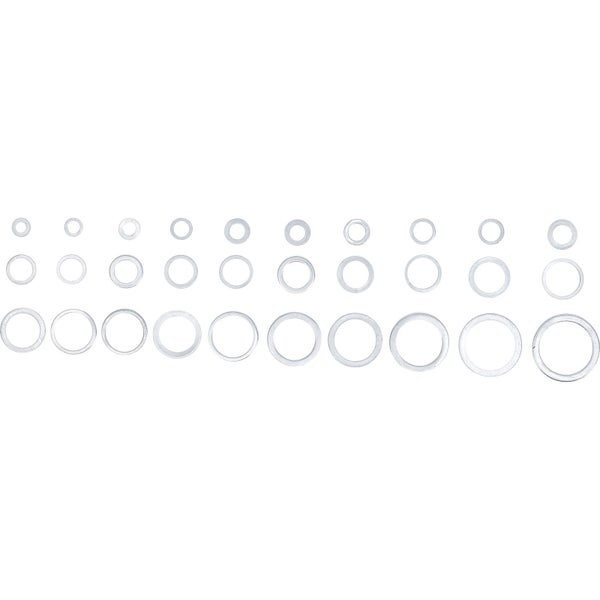 Verschiedene Dichtungsringe im Set