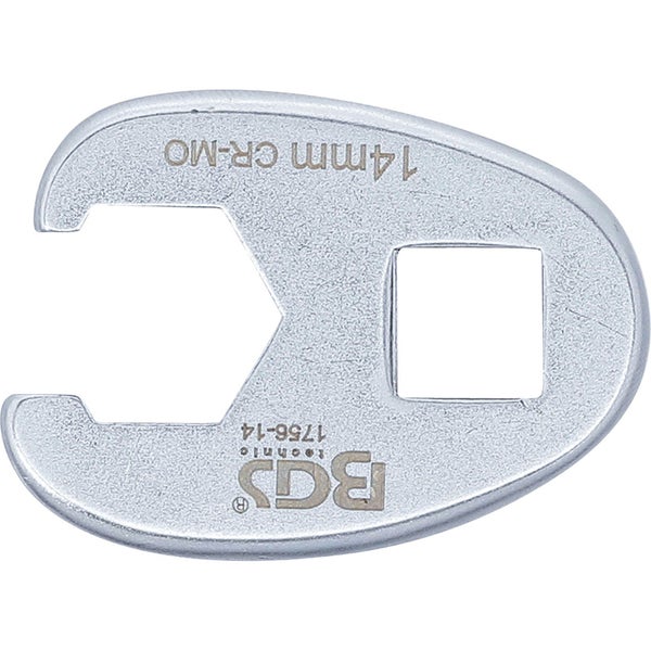 BGS Hahnenfußschlüssel Antrieb Innenvierkant 10 mm (3/8) SW 14 mm - 1756-14