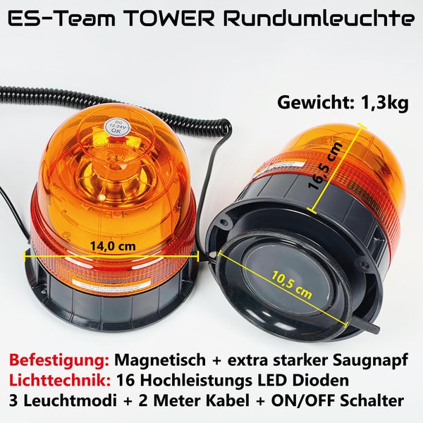 Kfz-Folie UvV Avery DIN30710 Magnetset + Kennleuchte Tower | mit oder ohne Hinweisschild 45x15 | / mit Forstbetrieb