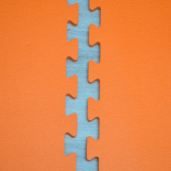 180x180 XL Trainingsmatte mit Rand - 4er Set 90x90 Bodenmatte Orange