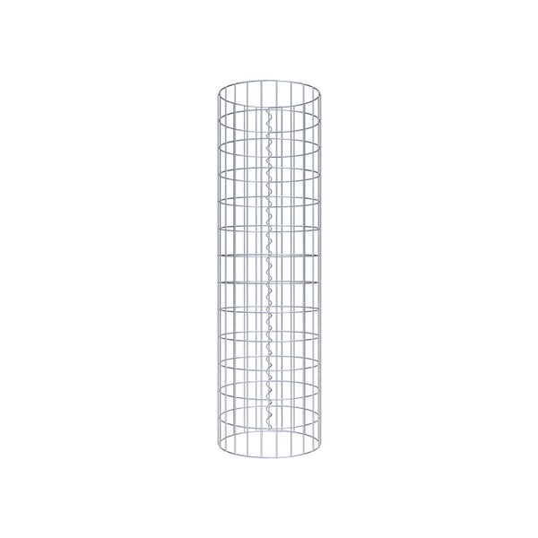 Gabionensäule Durchmesser 37 cm, MW 5 x 10 cm rund - Höhe: 1,30 m