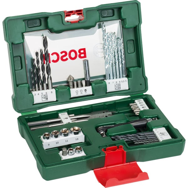Bosch 41-teiliges V-Line Set zum Bohren und Schrauben inkl. Winkelschrauber - 2607017316