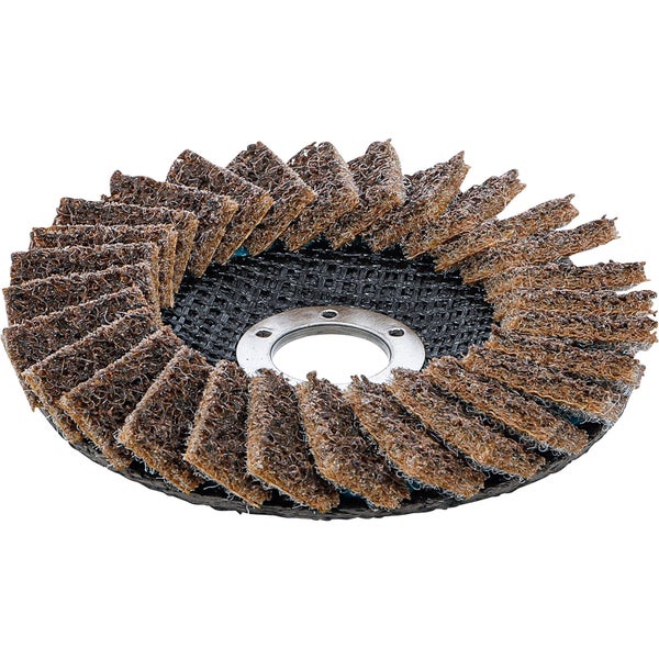 BGS Fächer-Schleif-Scheibe Vlies Ø 125 mm Körnung 80 - 74472