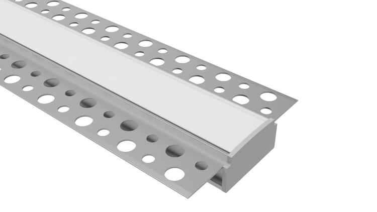 Led Alu Profil 2 m T1 Set Strip / Streifen 20 mm breit | Abdeckung mattiert