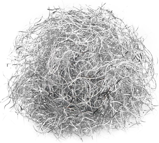 Silbernes Lametta für Dekorationen