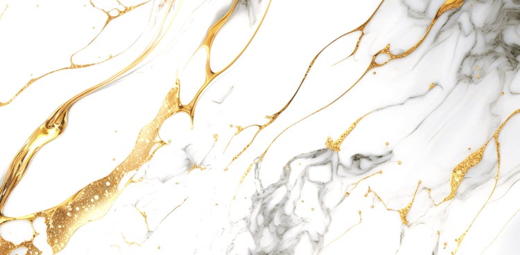 Abstrakter Marmorhintergrund mit goldenen Akzenten