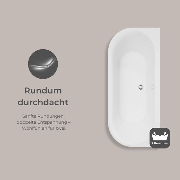 Freistehende Badewanne aus Sanitäracryl