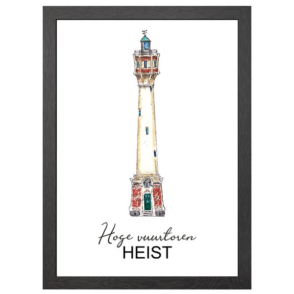 Heist Hoher Leuchtturm Poster Im A2-Rahmen - Joyin