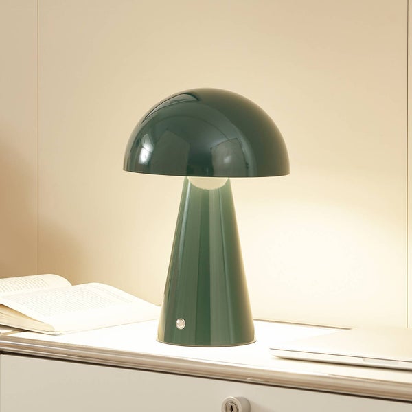 Lindby LED Tischlampe Nevijo ( Touchdimmer)mit USB Anschluss dimmbar (Modern) in Grün aus Metall (1 flammig, ) - Tischleuchte Schreibtischlampe Nachttischlampe Touch Lampe Wohnzimmerleuchte