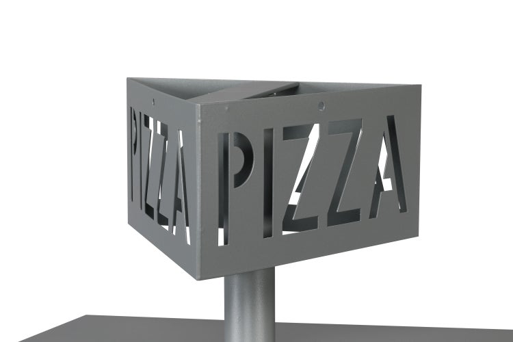 PROREGAL Robuster Pizzakartonsammler Auch Für Pfandflaschen HxBxT 130,7 x 42 x 62 cm Verzinkter Stahl Grau