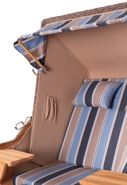 Strandkorb Nordstrand Teak PE grey Dessin 580
