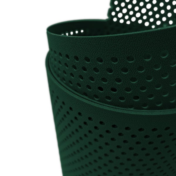 Nahaufnahme einer Drainagematte mit Löchern