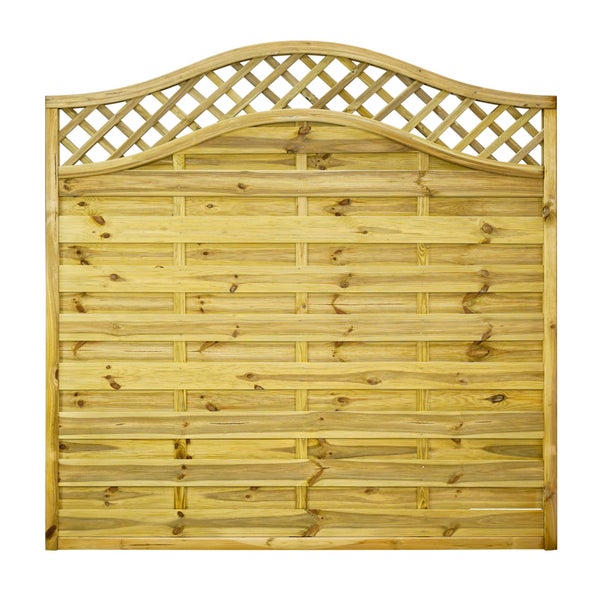 Holzzaun mit Gittereinsatz