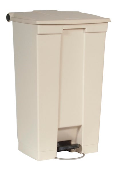 PROREGAL Rubbermaid Robuster Pedaleimer 87 Liter HxBxT 82,6 x 41 x 50,2 cm Aus Konformen Polyethylen Beige