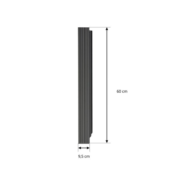 Lucande LED Wandleuchte außen Melira (Modern) in Schwarz aus Aluminium (1 flammig, ) - Außenwandleuchten Wandlampe Led Außenlampe Outdoor für Außenwand/Hauswand Haus Terrasse &