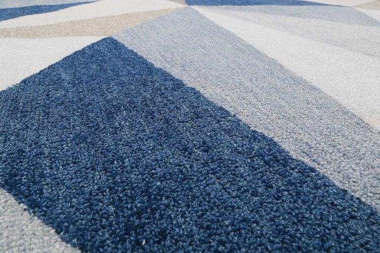 Teppich Blau Kurzflor Next Time 2.0 WECONhome 80x150 cm