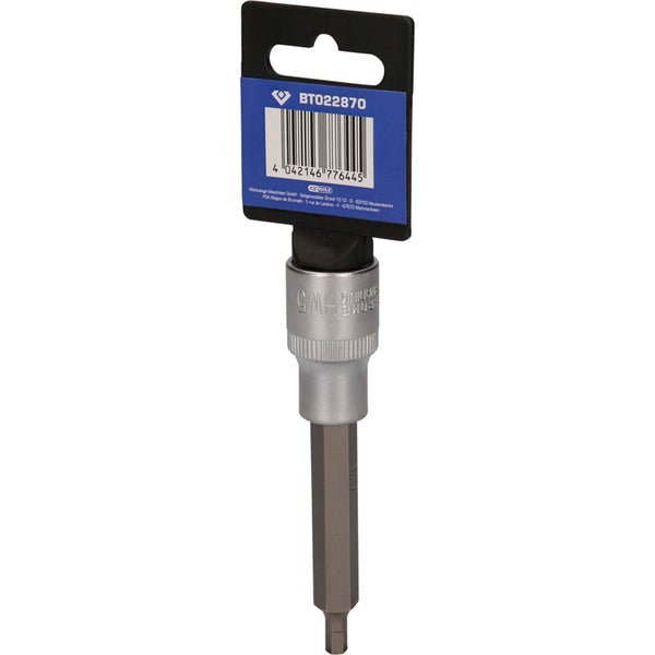 BRILLIANT TOOLS 1/2 Innensechskant Bit-Stecknuss 100 mm lang 5 mm - BT022870