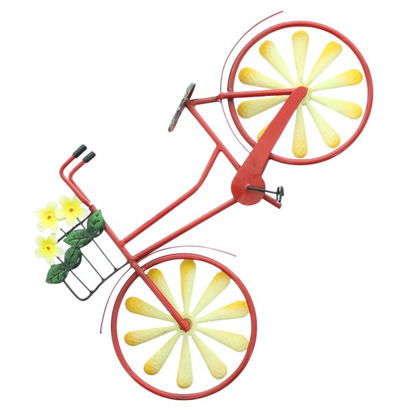 FRANK FLECHTWAREN | Gartenstecker Fahrrad, 40,5 x 6 x 117,5 cm , METALL